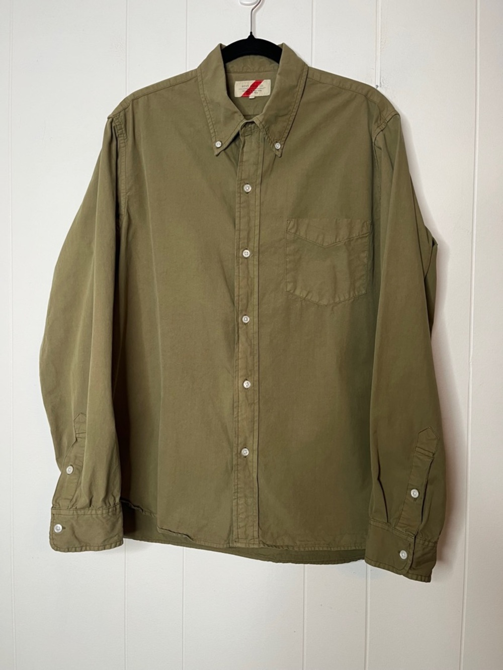 Best Made Co. Olive Button-Down Shirt 100% Cotton Men's XL